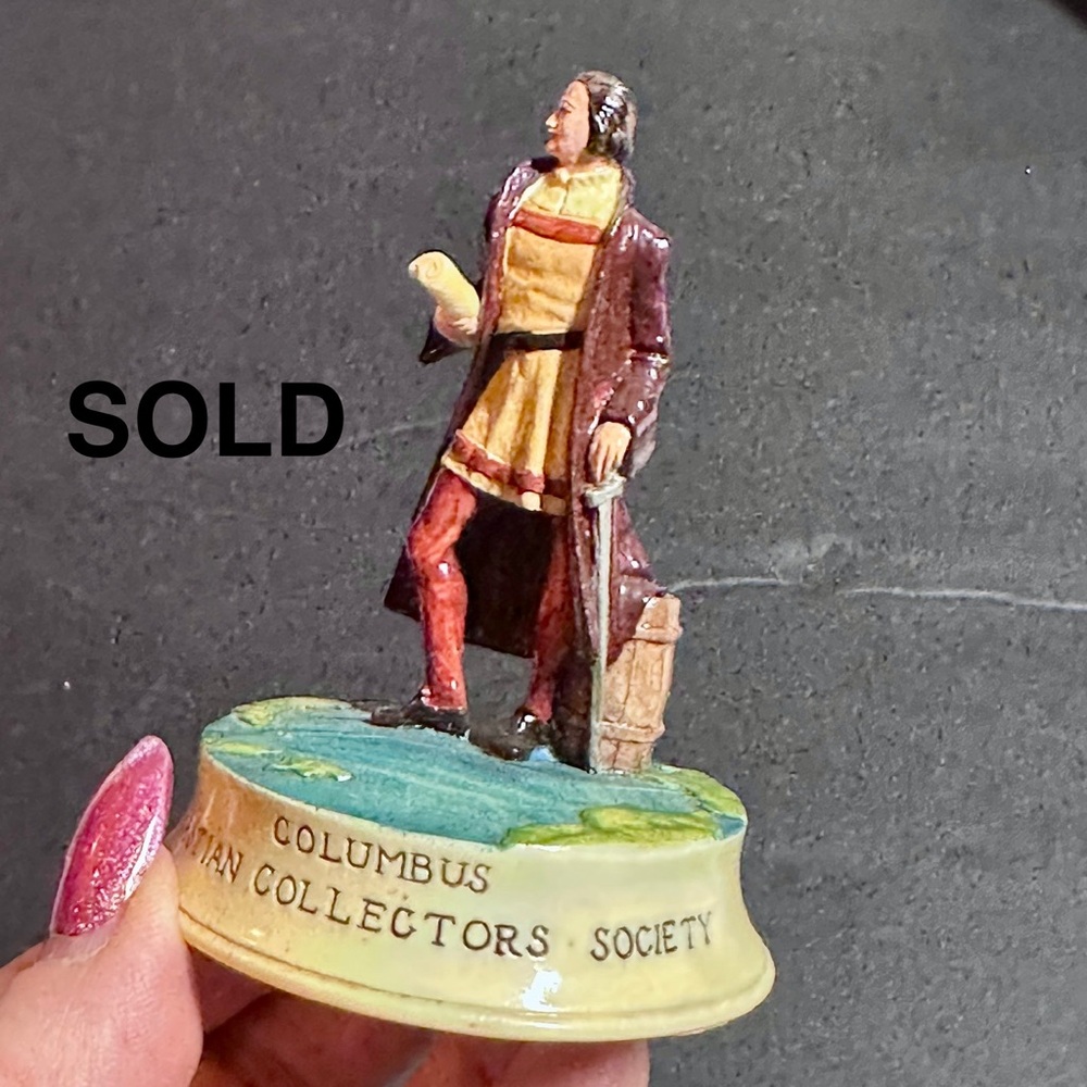 Christopher Columbus. Sebastian Miniatures. Certificate of Authenticity.